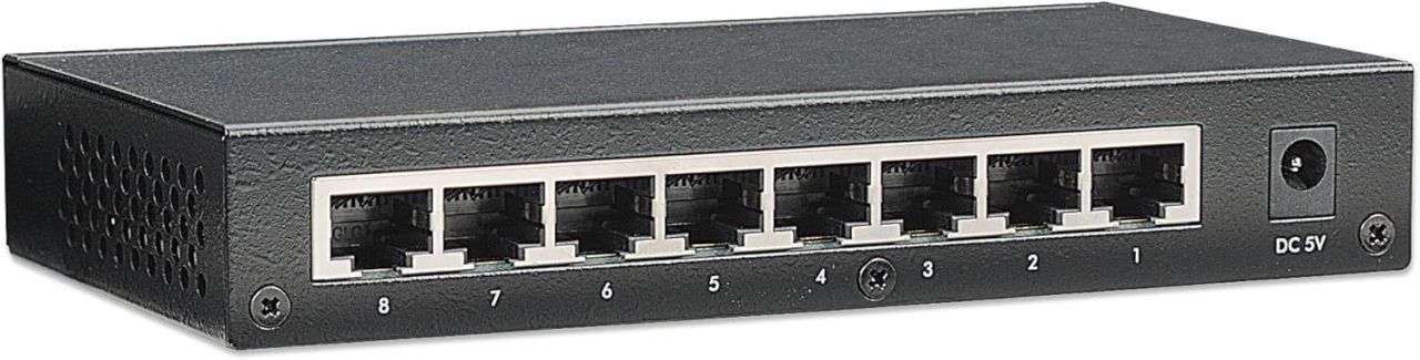 Intellinet 8-Port Switch Black