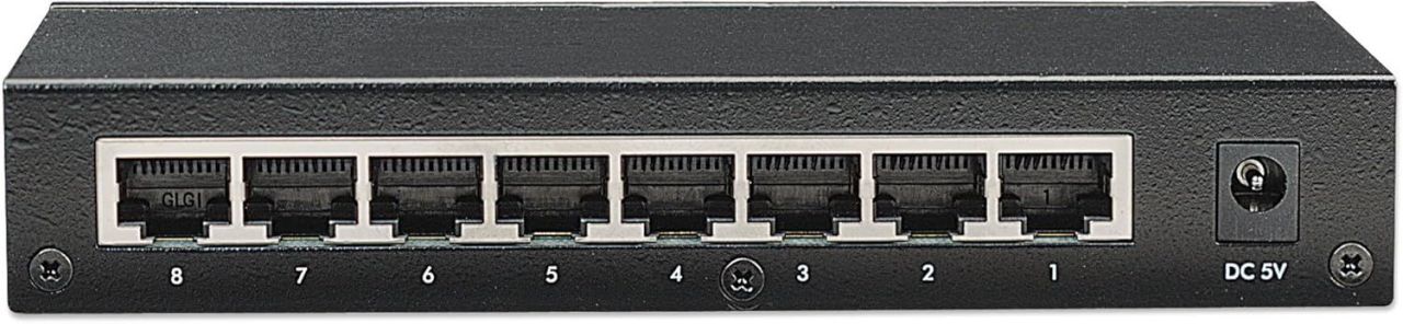Intellinet 8-Port Switch Black