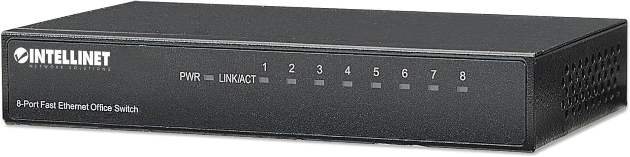 Intellinet 8-Port Switch Black