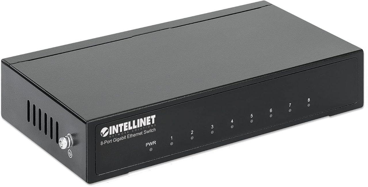 Intellinet 8-Port Switch Black Intellinet 8-Port Switch Black