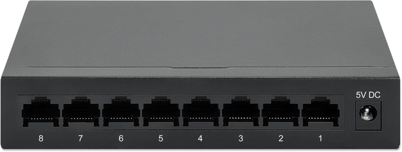 Intellinet 8-Port Switch Black Intellinet 8-Port Switch Black