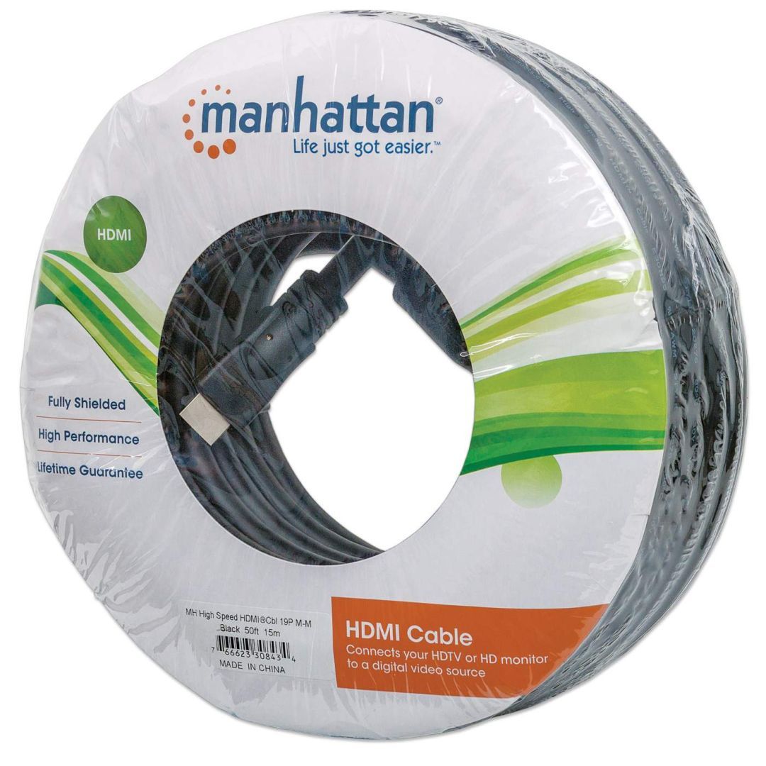 Manhattan High Speed HDMI Cable 15m Black