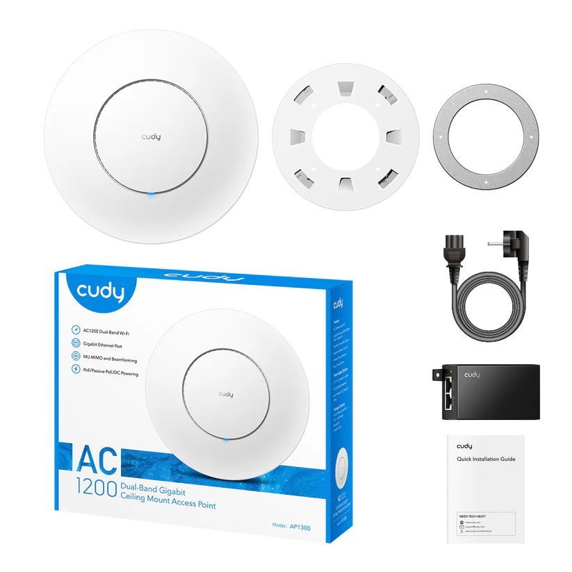 Cudy AP1300_P AC1200 Gigabit Wi-Fi Access Point