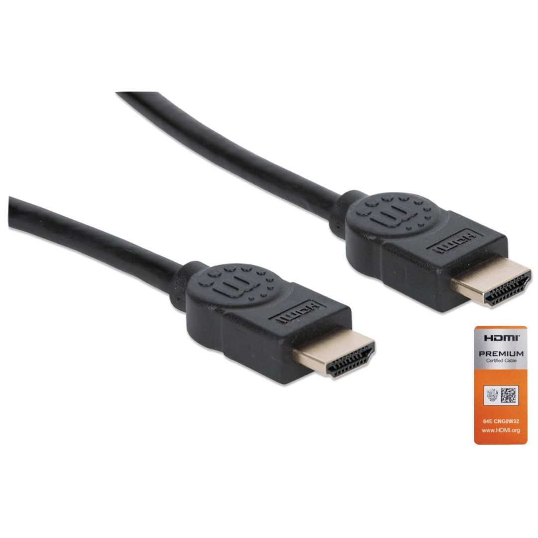 Manhattan 4K@60Hz Certified Premium High Speed HDMI Cable with Ethernet 5m Black
