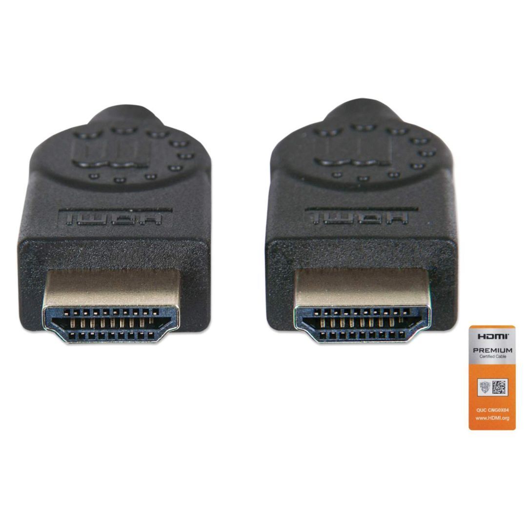 Manhattan 4K@60Hz Certified Premium High Speed HDMI Cable with Ethernet 5m Black