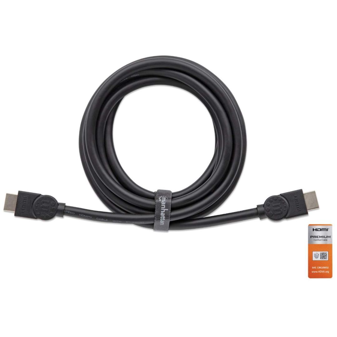 Manhattan 4K@60Hz Certified Premium High Speed HDMI Cable with Ethernet 5m Black