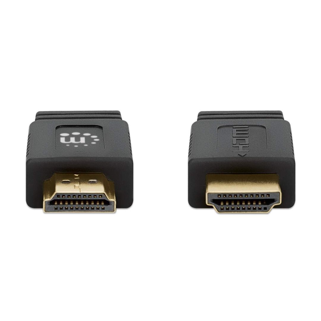 Manhattan Flat High Speed HDMI with Ethernet 4K@60Hz cable 5m Black
