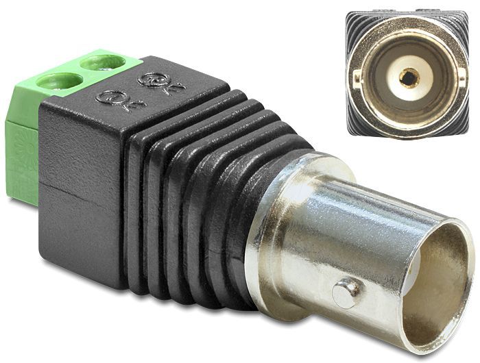 DeLock BNC female > Terminal Block 2pin Adapter DeLock BNC female > Terminal Block 2pin Adapter