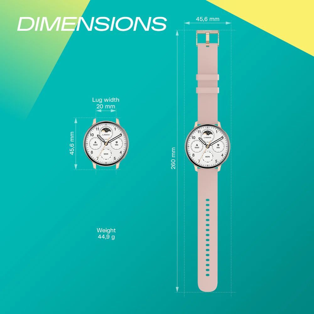Lamax Aura SmartWatch Rose Gold Lamax Aura SmartWatch Rose Gold