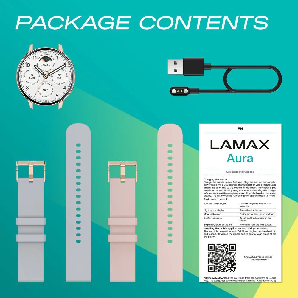 Lamax Aura SmartWatch Rose Gold Lamax Aura SmartWatch Rose Gold
