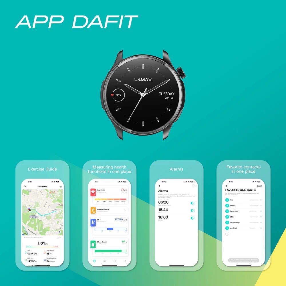 Lamax Prism AMOLED SmartWatch Black Lamax Prism AMOLED SmartWatch Black