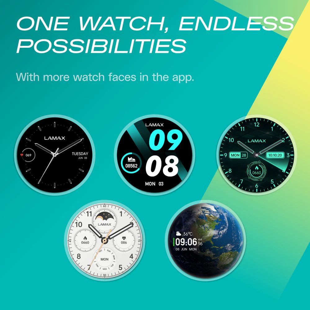 Lamax Prism AMOLED SmartWatch Black Lamax Prism AMOLED SmartWatch Black