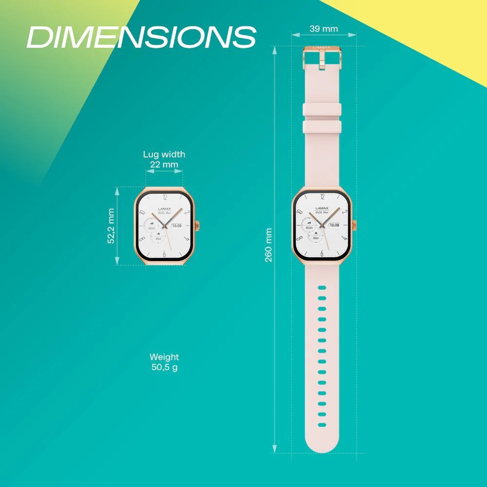 Lamax Flow AMOLED SmartWatch Rose Gold Lamax Flow AMOLED SmartWatch Rose Gold