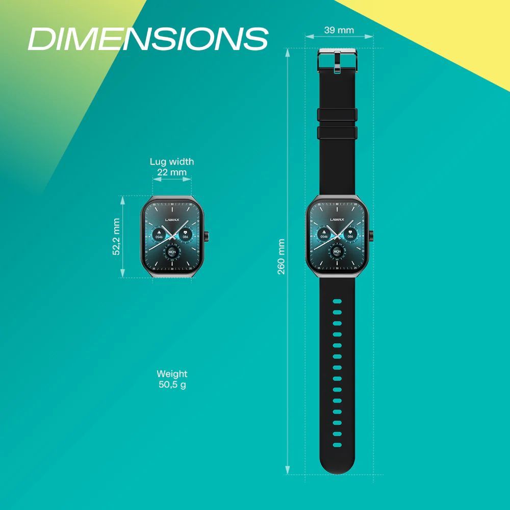 Lamax Flow AMOLED SmartWatch Black Lamax Flow AMOLED SmartWatch Black