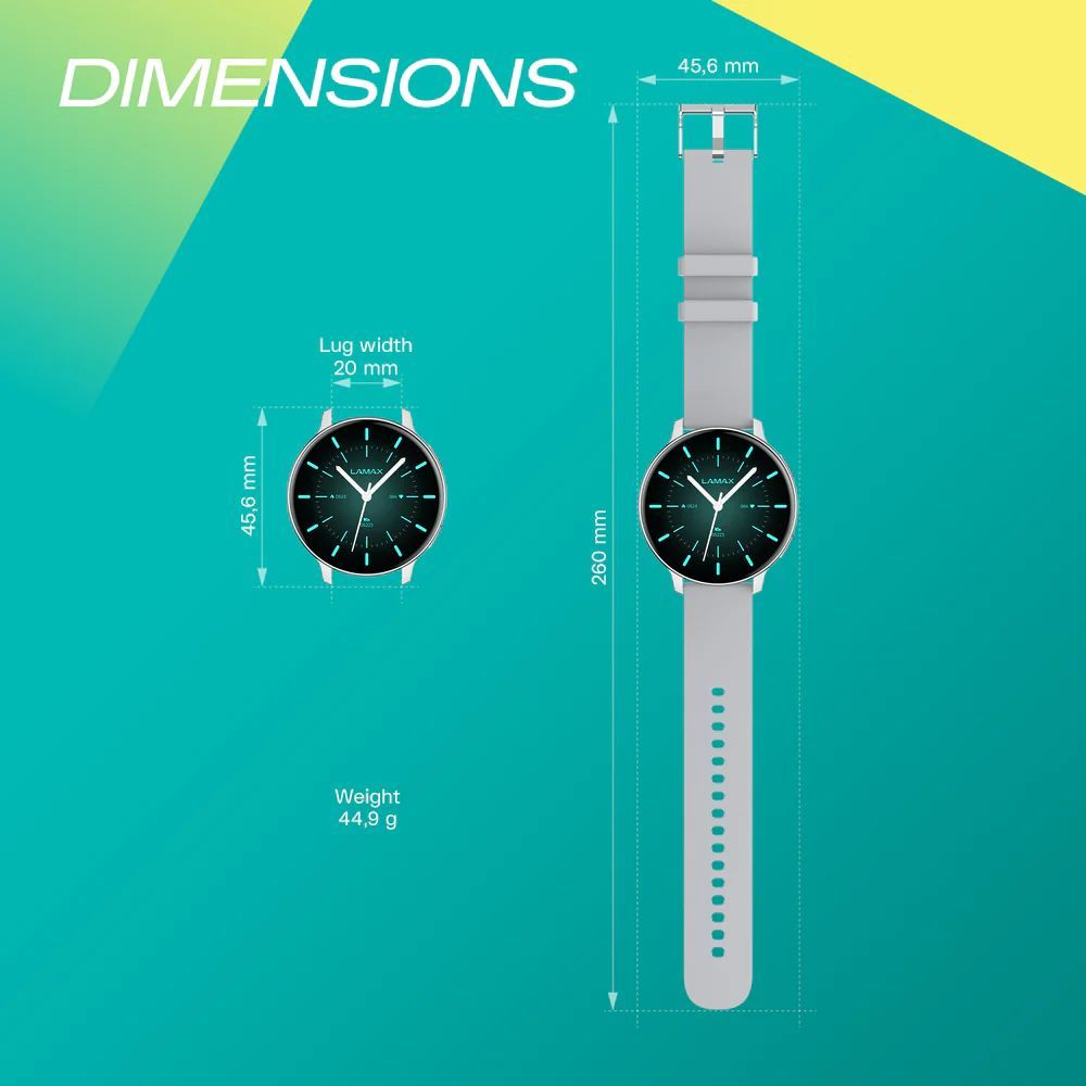 Lamax Aura SmartWatch Silver Lamax Aura SmartWatch Silver