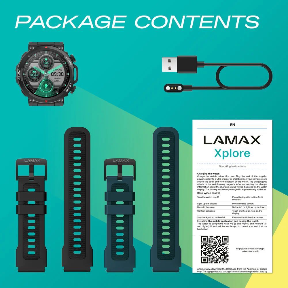 Lamax Xplore SmartWatch Black Lamax Xplore SmartWatch Black