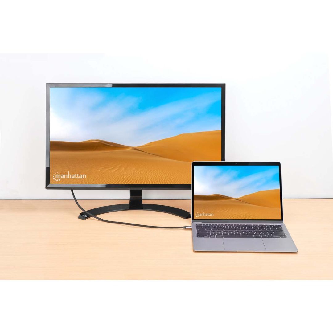 Manhattan 8K@60Hz USB-C to DisplayPort 1.4 Adapter Cable 3m Black