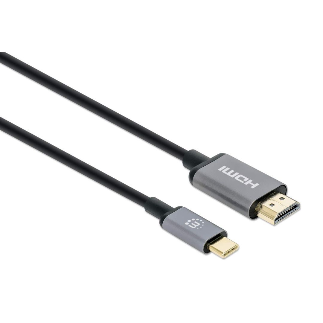 Manhattan 4K@60Hz USB-C to HDMI Adapter Cable 2m Black