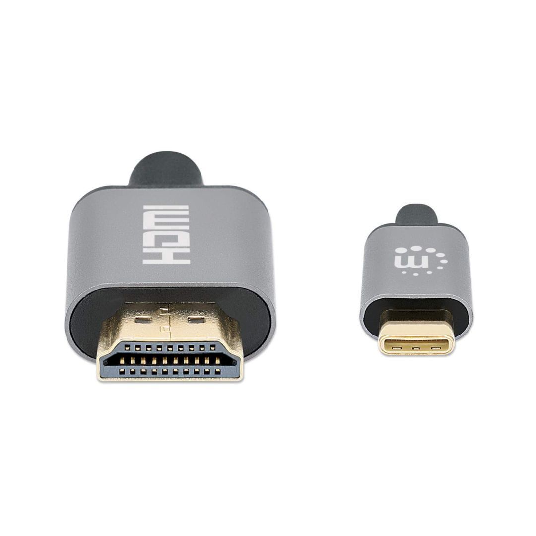 Manhattan 4K@60Hz USB-C to HDMI Adapter Cable 2m Black