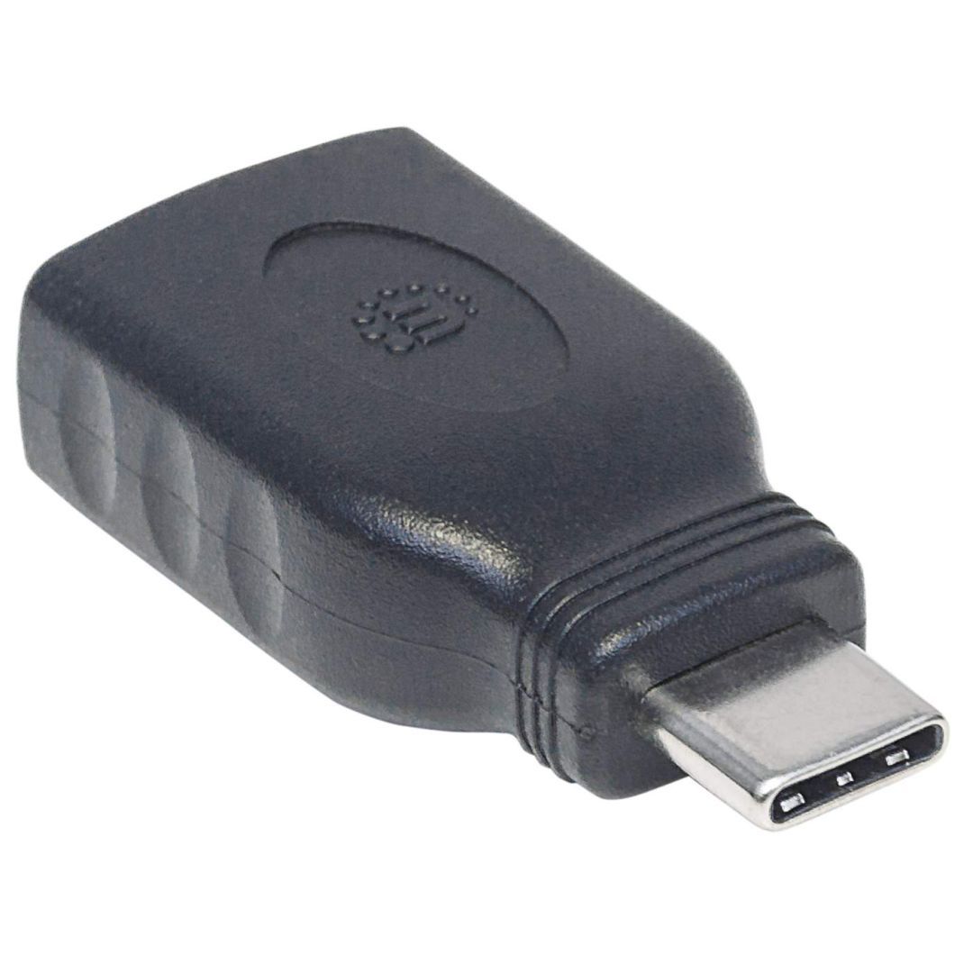 Manhattan USB-C to USB-A Adapter Black