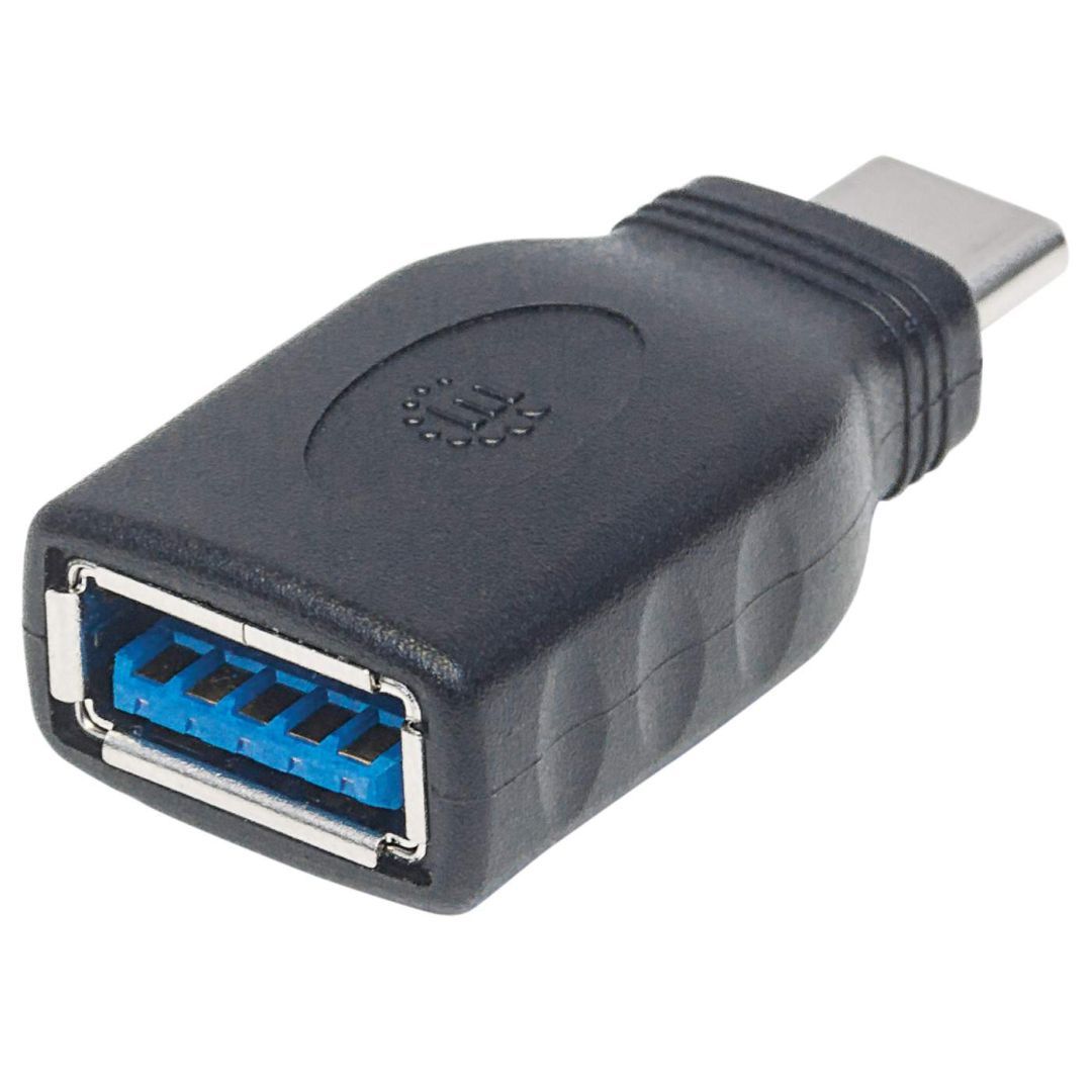 Manhattan USB-C to USB-A Adapter Black