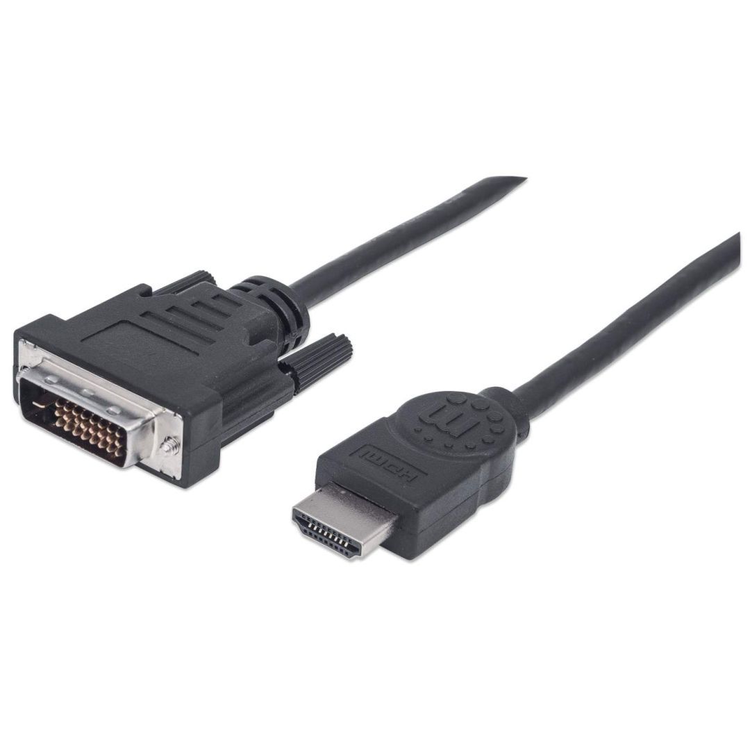 Manhattan HDMI to DVI-D Cable 1m Black