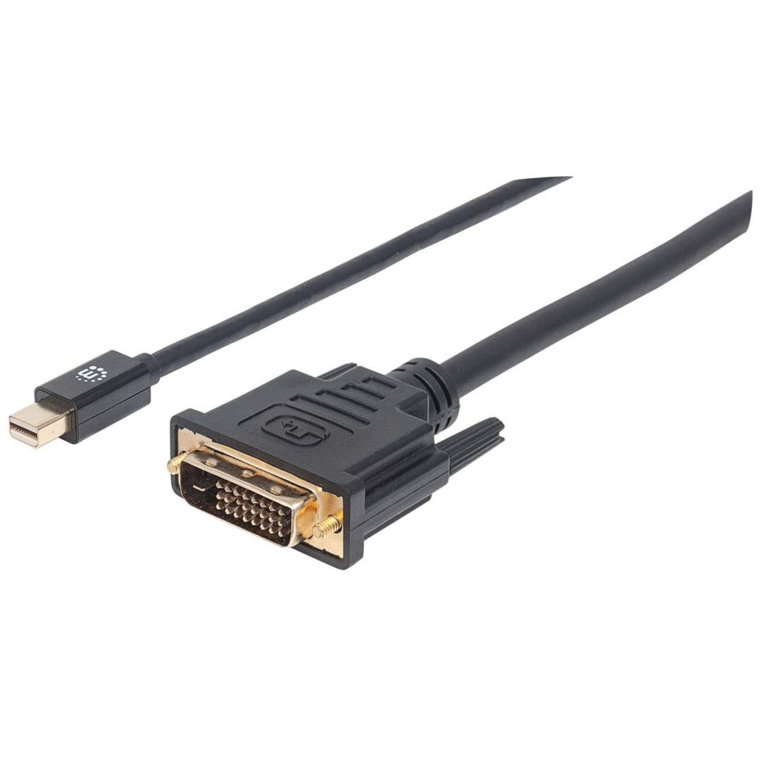 Manhattan Mini DisplayPort 1.2a to DVI Cable 1,8m Black