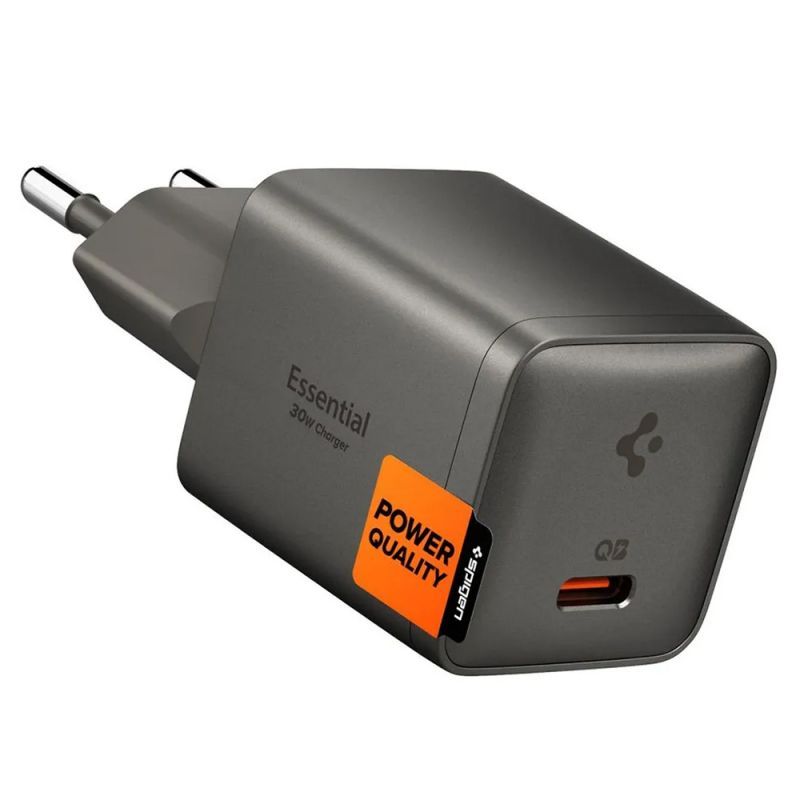Spigen ArcStation Essential 30W Wall Charger Gunmetal Spigen ArcStation Essential 30W Wall Charger Gunmetal