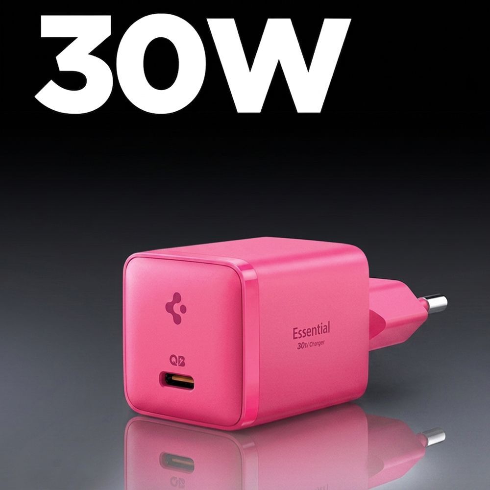 Spigen ArcStation Essential 30W Wall Charger Pink Spigen ArcStation Essential 30W Wall Charger Pink