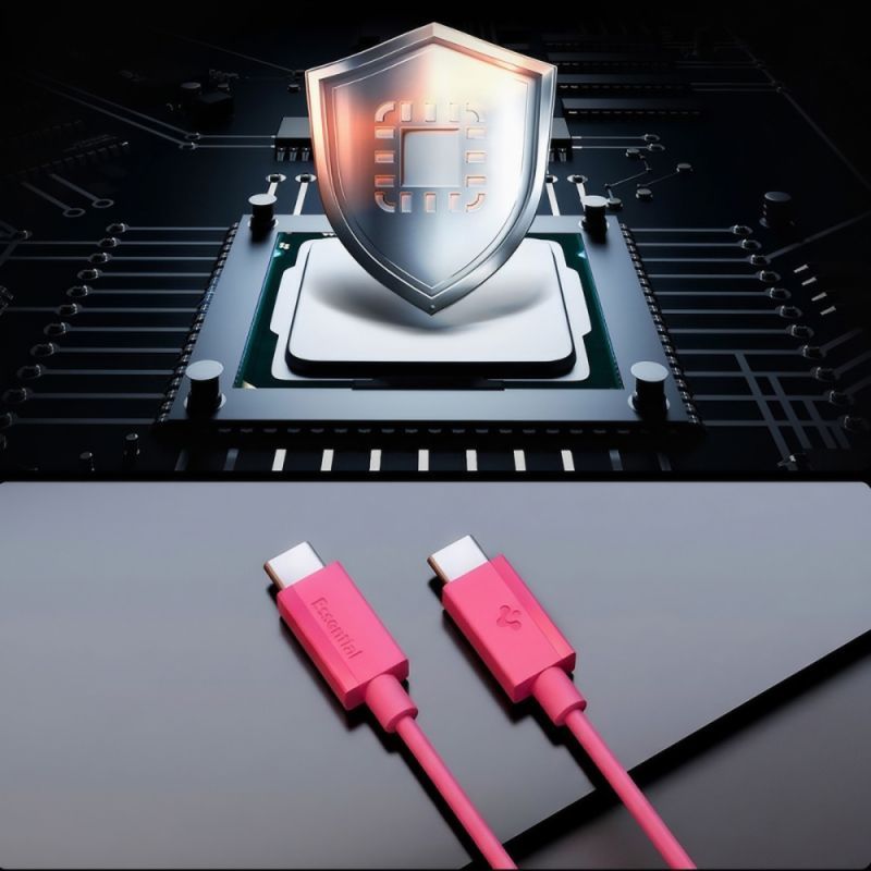 Spigen Essential USB-C to USB-C 60W Cable 1m Pink