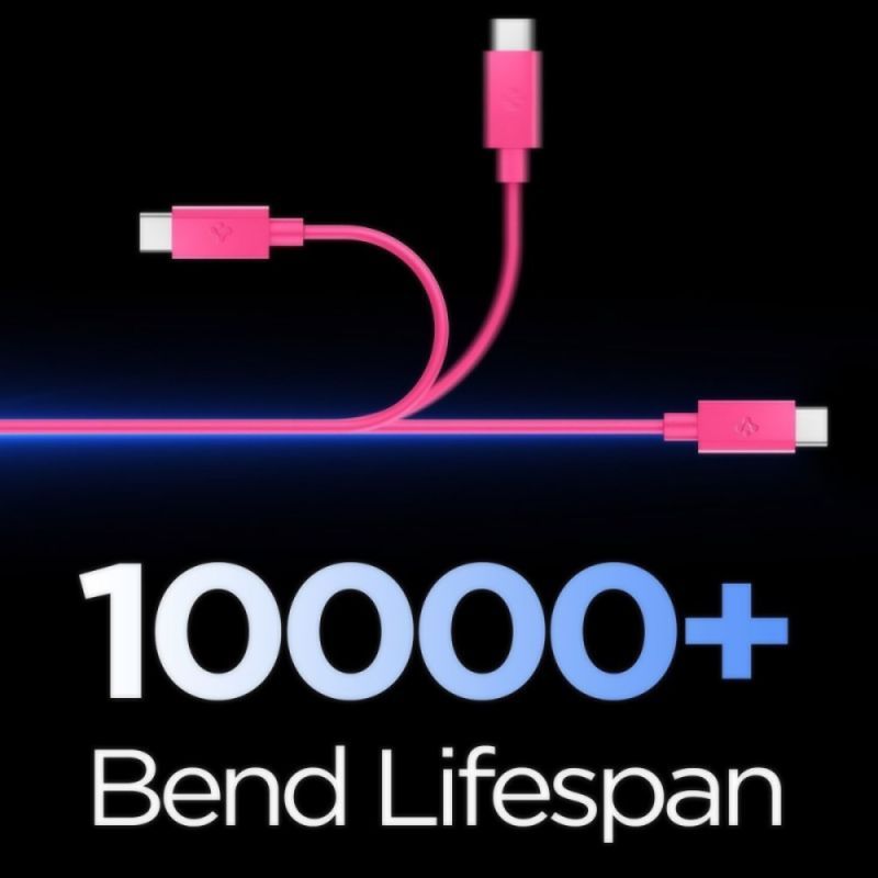 Spigen Essential USB-C to USB-C 60W Cable 1m Pink