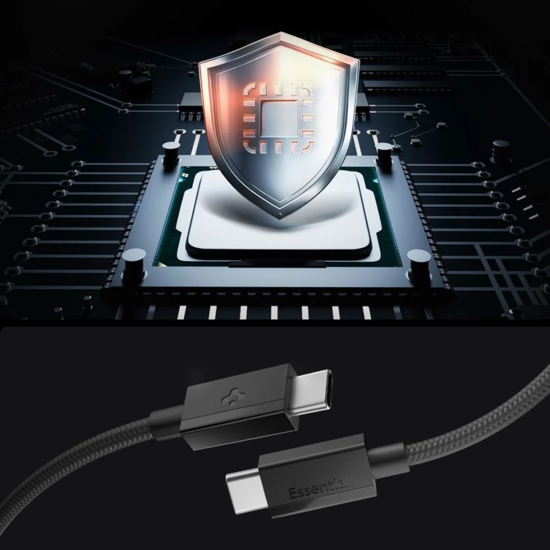 Spigen Essential USB-C to USB-C 60W Cable 1,5m Black