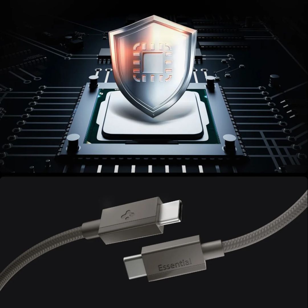 Spigen Essential USB-C to USB-C 60W Cable 1,5m Gunmetal Spigen Essential USB-C to USB-C 60W Cable 1,5m Gunmetal