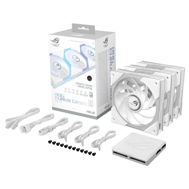 Asus ROG Eurux GR120 ARGB Reverse White Edition (Triple Pack) Asus ROG Eurux GR120 ARGB Reverse White Edition (Triple Pack)