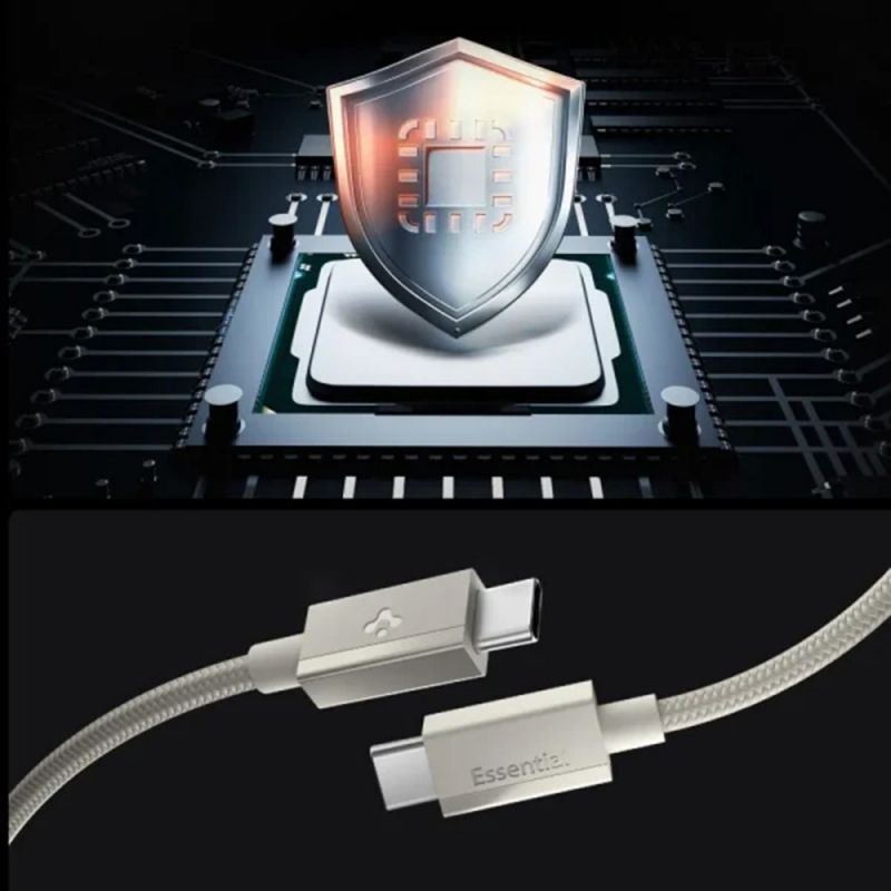 Spigen Essential USB-C to USB-C 60W Cable 1,5m Natural Titanium