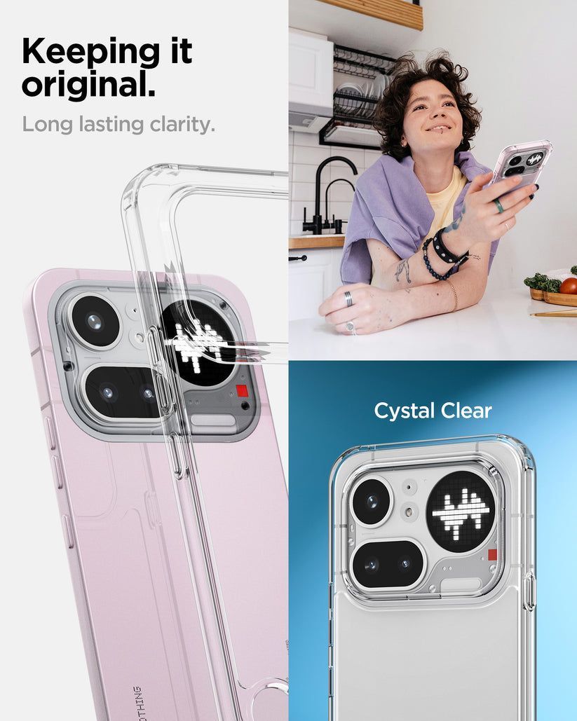 Spigen Ultra Hybrid case for Nothing Phone (4a) Pro Crystal Clear Spigen Ultra Hybrid case for Nothing Phone (4a) Pro Crystal Clear