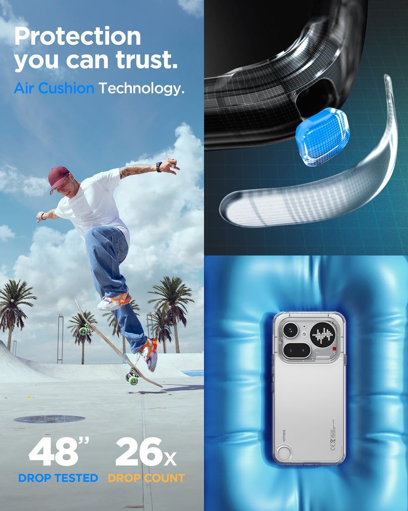 Spigen Ultra Hybrid case for Nothing Phone (4a) Pro Crystal Clear Spigen Ultra Hybrid case for Nothing Phone (4a) Pro Crystal Clear