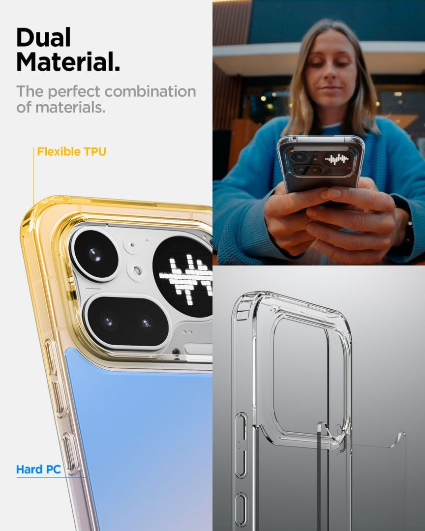 Spigen Ultra Hybrid case for Nothing Phone (4a) Pro Crystal Clear Spigen Ultra Hybrid case for Nothing Phone (4a) Pro Crystal Clear