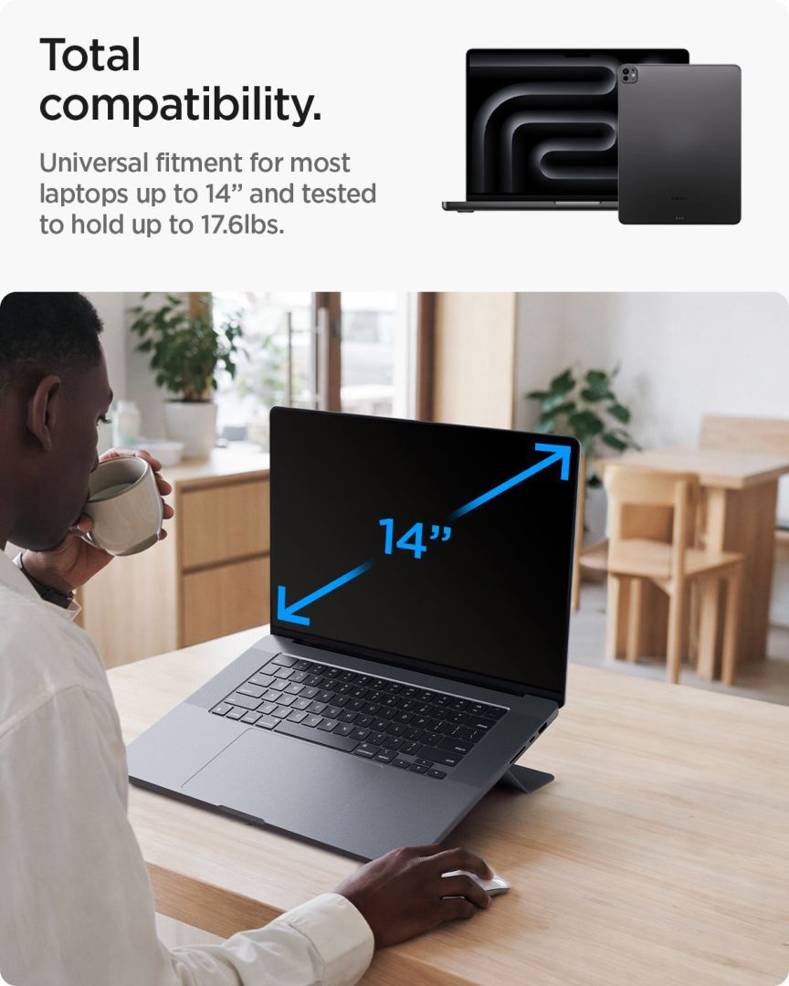 Spigen Slim Fold Laptop Stand LD201-S6 Black Spigen Slim Fold Laptop Stand LD201-S6 Black
