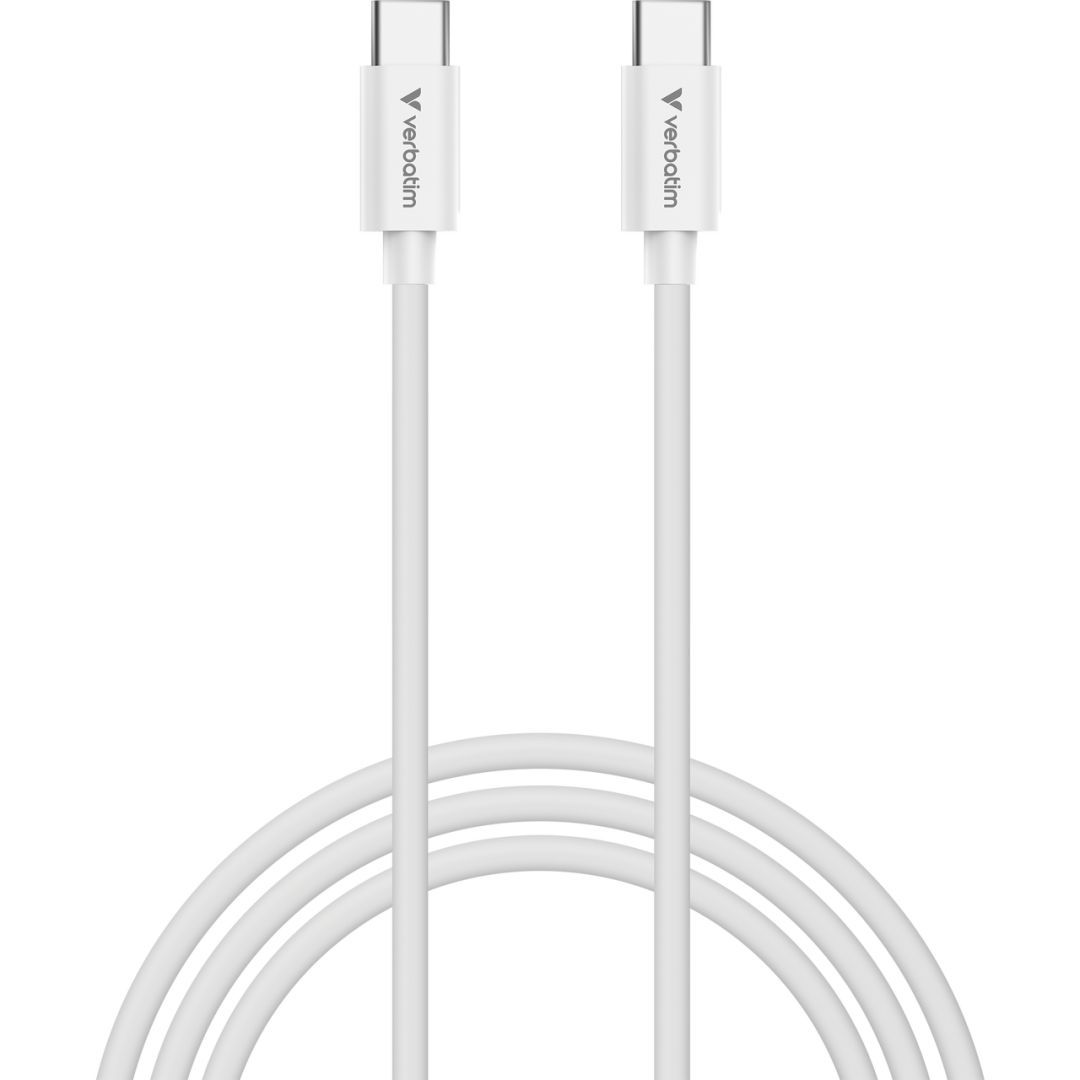 Verbatim Essentials Sync & Charge USB-C to USB-C Cable 3m White