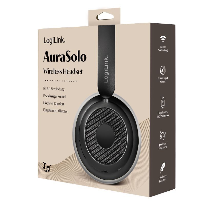 Logilink AuraSolo Headset Bluetooth Headset Black Logilink AuraSolo Headset Bluetooth Headset Black
