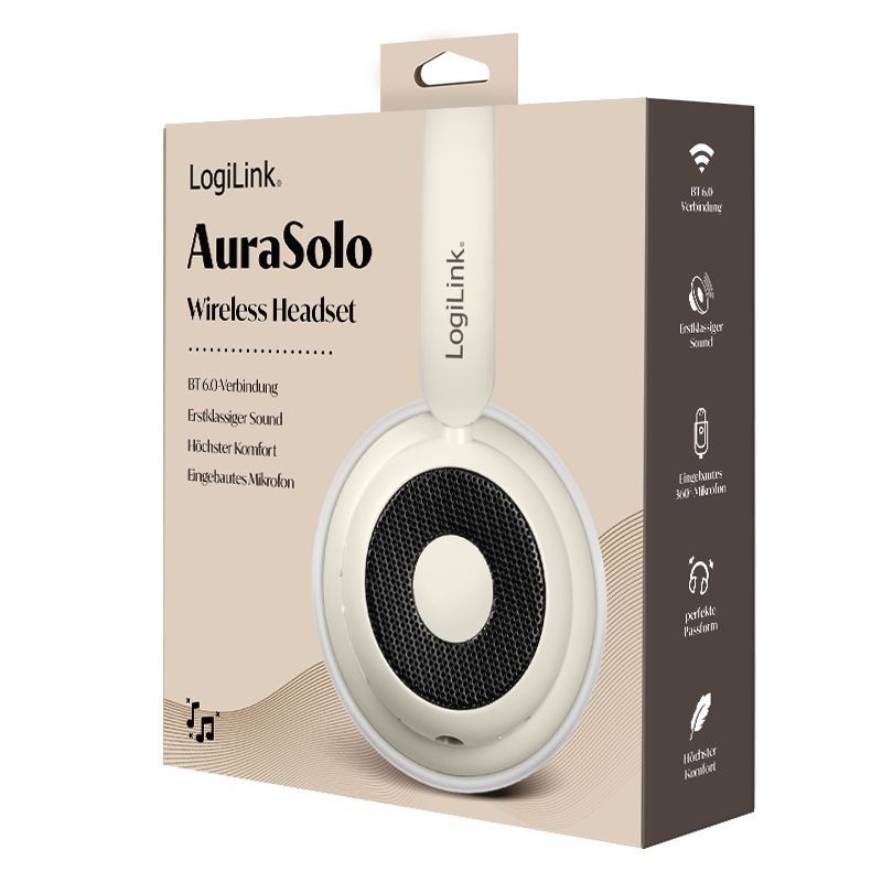 Logilink AuraSolo Headset Bluetooth Headset Brown Logilink AuraSolo Headset Bluetooth Headset Brown
