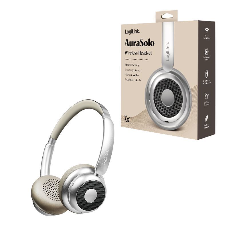 Logilink AuraSolo Headset Bluetooth Headset Silver Logilink AuraSolo Headset Bluetooth Headset Silver
