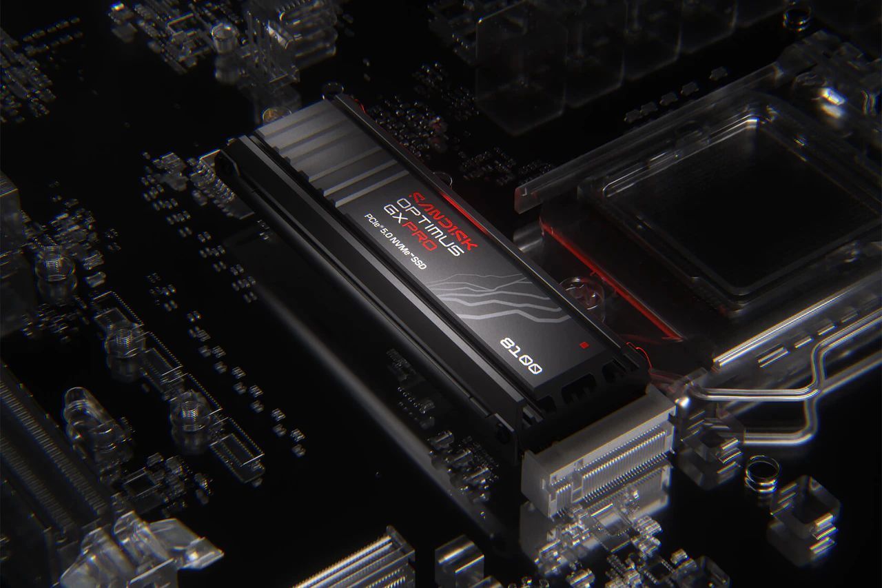 Sandisk 2TB M.2 2280 NVMe Optimus GX Pro 8100 with Heatsink Sandisk 2TB M.2 2280 NVMe Optimus GX Pro 8100 with Heatsink