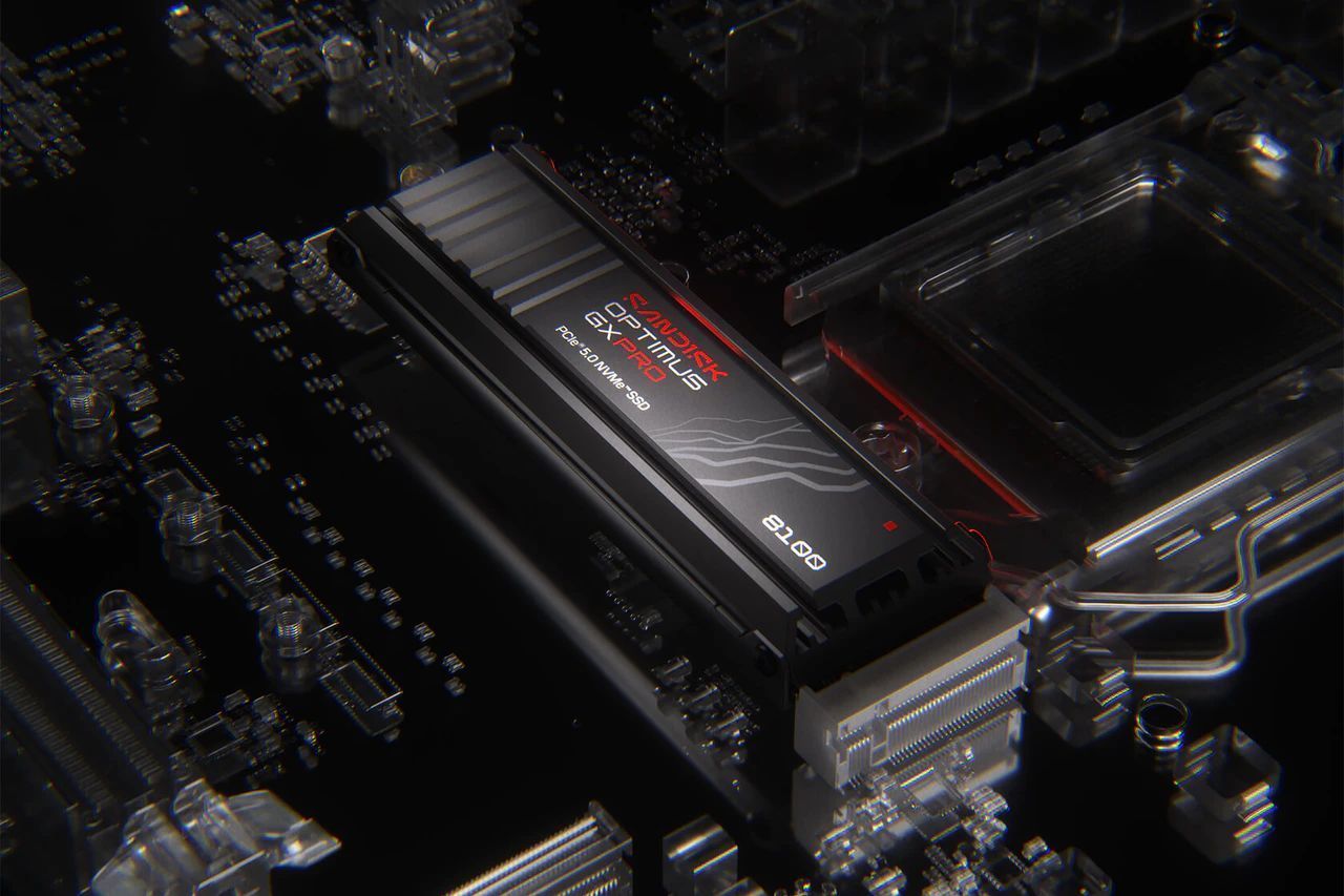 Sandisk 4TB M.2 2280 NVMe Optimus GX Pro 8100 with Heatsink Sandisk 4TB M.2 2280 NVMe Optimus GX Pro 8100 with Heatsink