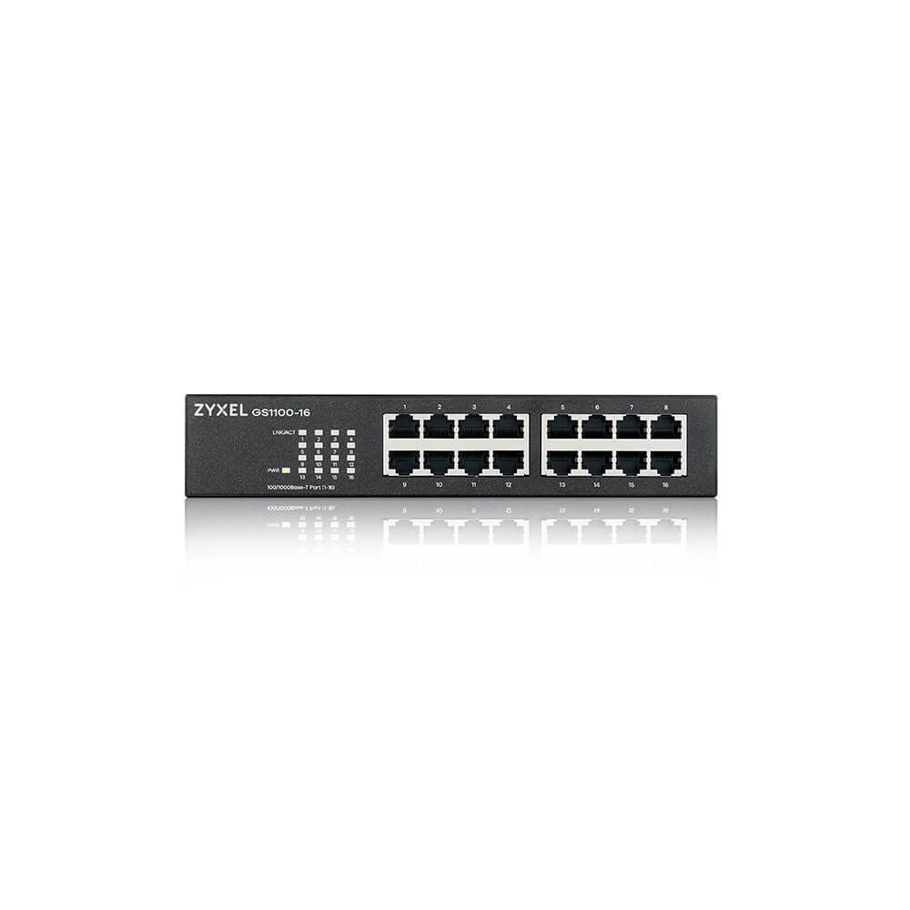 ZyXEL GS1100-16 v4 16-port Gigabit Unmanaged Switch ZyXEL GS1100-16 v4 16-port Gigabit Unmanaged Switch
