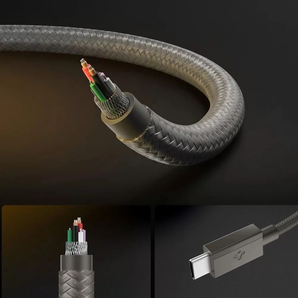 Spigen Essential USB-C to USB-C 60W Fabric Cable 1,5m White Spigen Essential USB-C to USB-C 60W Fabric Cable 1,5m White