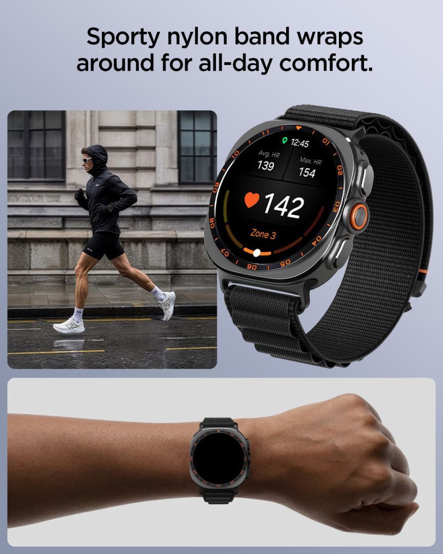 Spigen Fabric Band for Samsung Galaxy Watch Ultra 2/1 47mm Band Black Spigen Fabric Band for Samsung Galaxy Watch Ultra 2/1 47mm Band Black