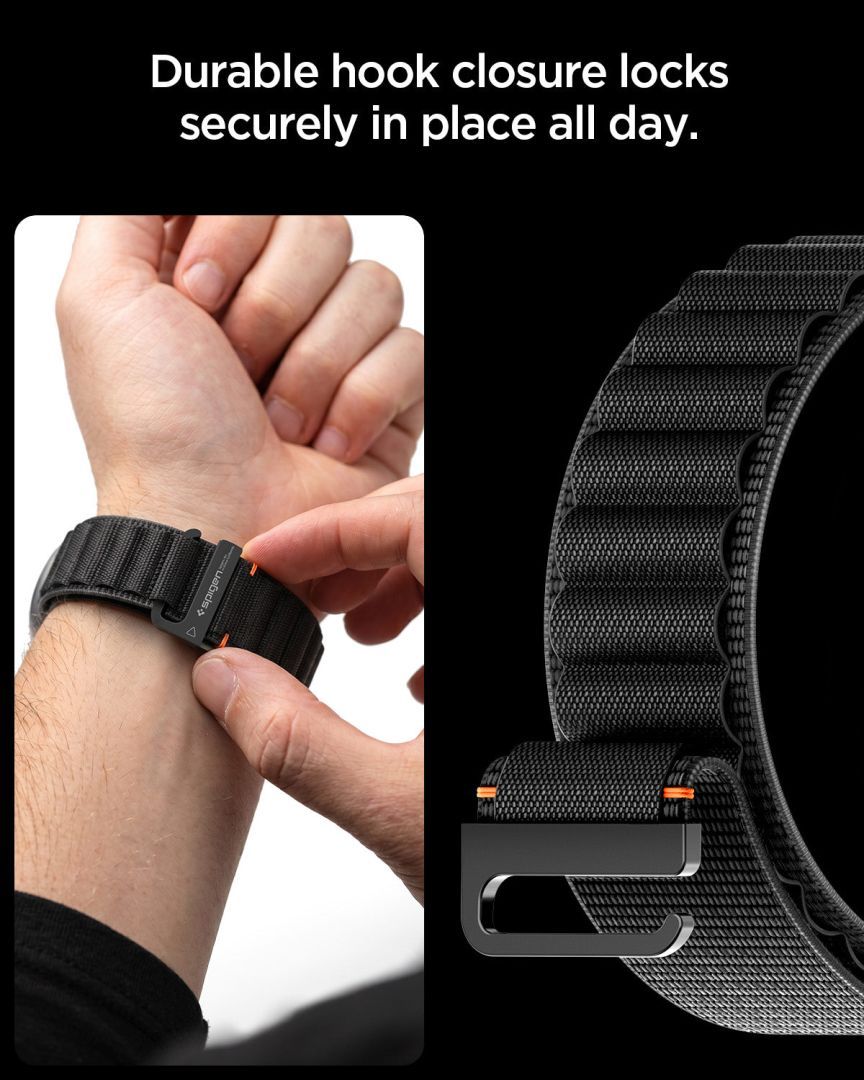 Spigen Fabric Band for Samsung Galaxy Watch Ultra 2/1 47mm Band Black Spigen Fabric Band for Samsung Galaxy Watch Ultra 2/1 47mm Band Black