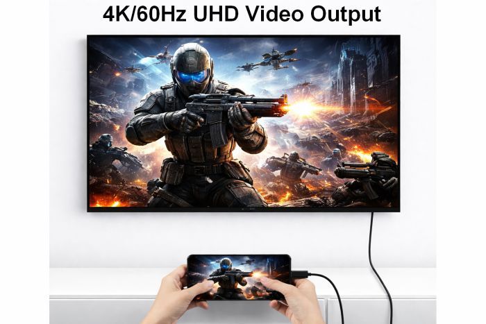 EQuip 2 in 1 USB-C to C + HDMI Cable 4K/60Hz 1m Black EQuip 2 in 1 USB-C to C + HDMI Cable 4K/60Hz 1m Black